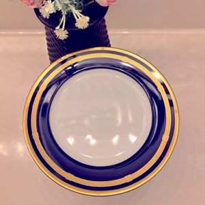 Gaudron Lapis Blue (Gold Trim) Salad Plate by CHRISTIAN DIOR